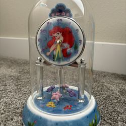 Disney The Little Mermaid Glass Dome Clock