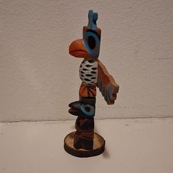 Totem Pole Wood Figure