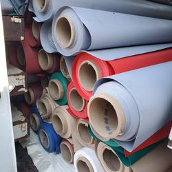 Vinyl  53" W x 50'++  Roll.  Double Sided BANNER MATERIAL