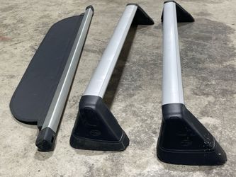 Subaru OEM Roof Crossbars (Pair) + Retractable Cargo Cover - Full Set