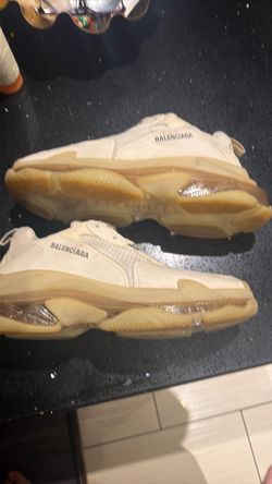 Balenciaga triple S triple white sole