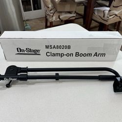 On-Stage Stands MSA-8020 Clamp-On Boom Microphone Stand.