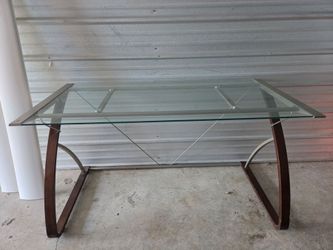 Modern Glass Top Home Office / Study Desk