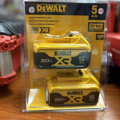 DeWalt New Pack X2 Battery 5ah