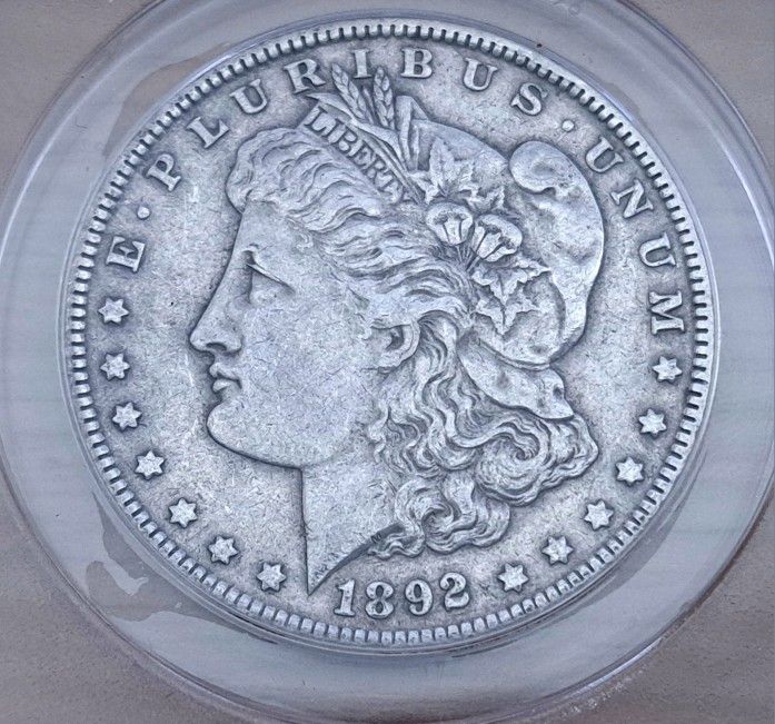 1892 Morgan Silver Dollar ANACS AU53 -  Key Rare Date