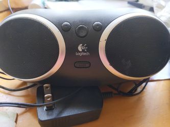 Logitech & HMDX portable iPod speaker/mini-boom-box