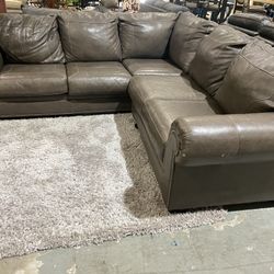 Leather Sectional Sofa 