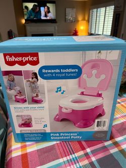 Fisher-Price Pink Princess Stepstool Potty