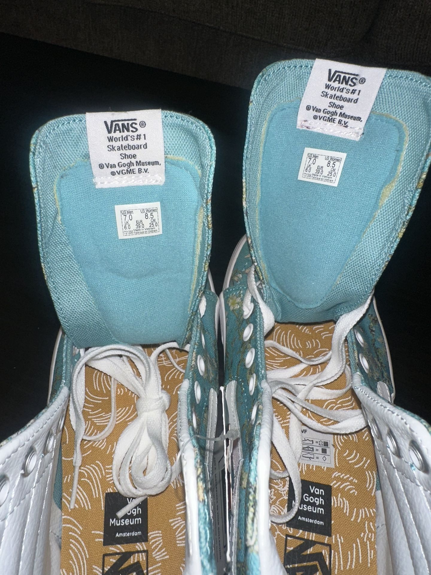 Vincent Van Gogh x Sk8 Hi 'Almond Blossom' Vans Size