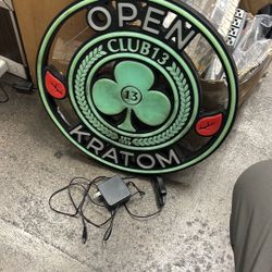 Open Club 13 Sign