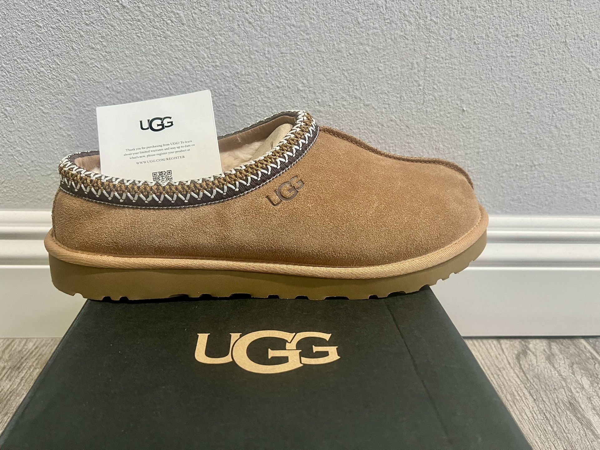 Ugg Men’s Size 9 And 11 Chestnut New Tasman