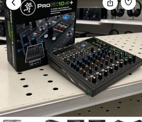 Mackie ProFX10v3+ 10-Channel Professional Analog Mixer GigFX+ Effects Onyx Preamps USB-C Bluetooth