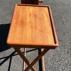 22”x14”x25”h Good Condition Wooden Folding Tables