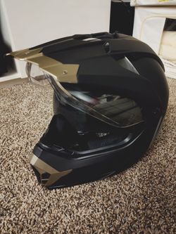 Black Gold Westt Dual Sport Helmet ebike Motorcycle Dirt Bike Bicycle