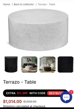 High end Coffee table and Corduroy King size Bean bag for sale!