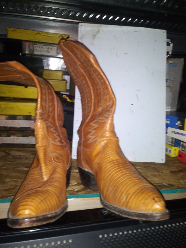 Snakeskin boots