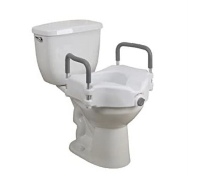 Drive Medical 2-in-1 Raised Toilet Seat 