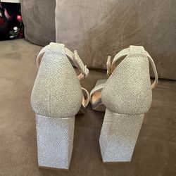 New Indifu Silver shoes size 9.5