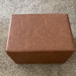 Brown Storage Ottoman / Footrest