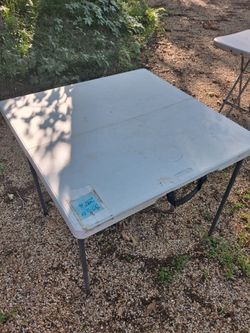Folding tables- 33-1/2" square x 27" H - Denton