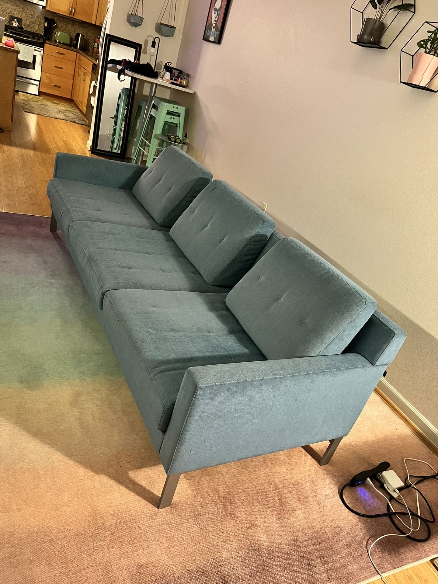 Coalesse Sofa - Blue 3 Seater