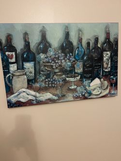 Wine Tasting Canvas Signed Art Print