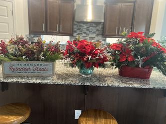 CHRISTMAS FLOWERS DECOR 