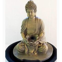 New, Buddha TableTop Water Fountain 