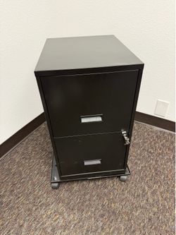 2 drawer metal file cabinet
