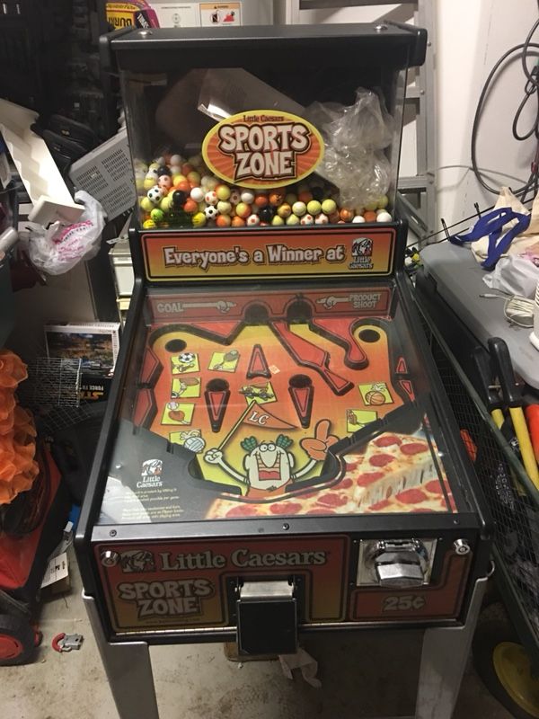 Little caesars sport zone arcade machine