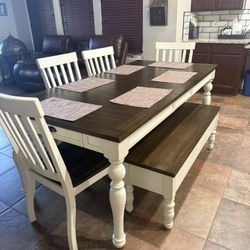 wooden rustic table