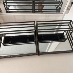 2pcs Cologne organizer countertop 2 tier vanity tower