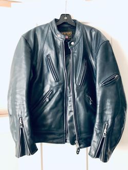 Vanson dark blue motorcycle jacket