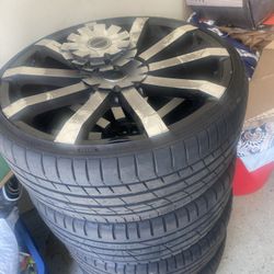 22” Rims And Tires