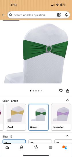 Pack of 50 Spandex Chair Sashes Bow Premium Stretch Chair Cover Band with Buckle Slider 