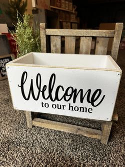 Welcome To Our Home, 🏠 Custom-Made Wood Box