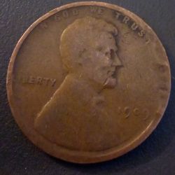 Very Rare 1909 Copper Wheat Penny