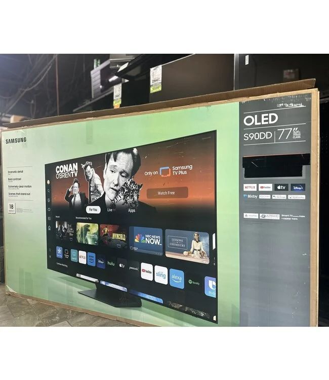HUGE TV SHIPMENT IN 77" SAMSUNG 4K OLED HDR SMART QN77S90DDFXZA