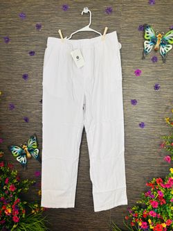 Runcati White Straight-Leg Pants