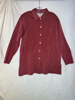 Vintage Graffe maroon and sparkly gold women’s shirt size XL