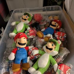 Super Mario Plushie Lot