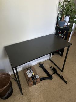 Black desk