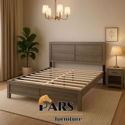 Platform Full Şişe Bed Frame 