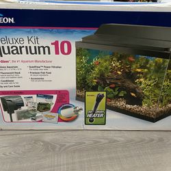 10 Gallon Aquarium With $100 Worth Accesorios 