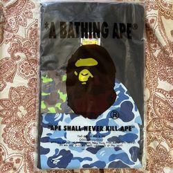 BAPE By Bathing Ape Blue Camo Shark Head Tee – Black (Limited Edition)
