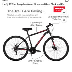 Huffy 27.5 in. Rangeline Men's Mountain Bikes, Black and Red **PRICES CAN BE NEGOTIATED TO AN EXTENT