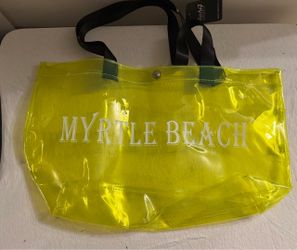 Myrtle Beach Clear Yellow Tote Bag