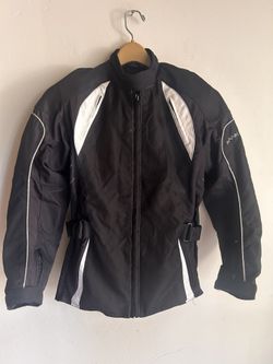 Frank Thomas Woman’s Ladies Small Motorcycle Jacket, Padded Ventilation For All Seasons 