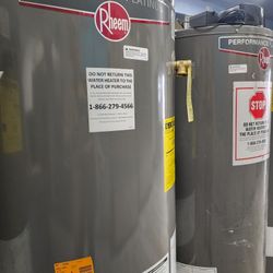 New Water Heater Rheem Performance Platinum