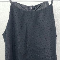 Sequined Black Dress